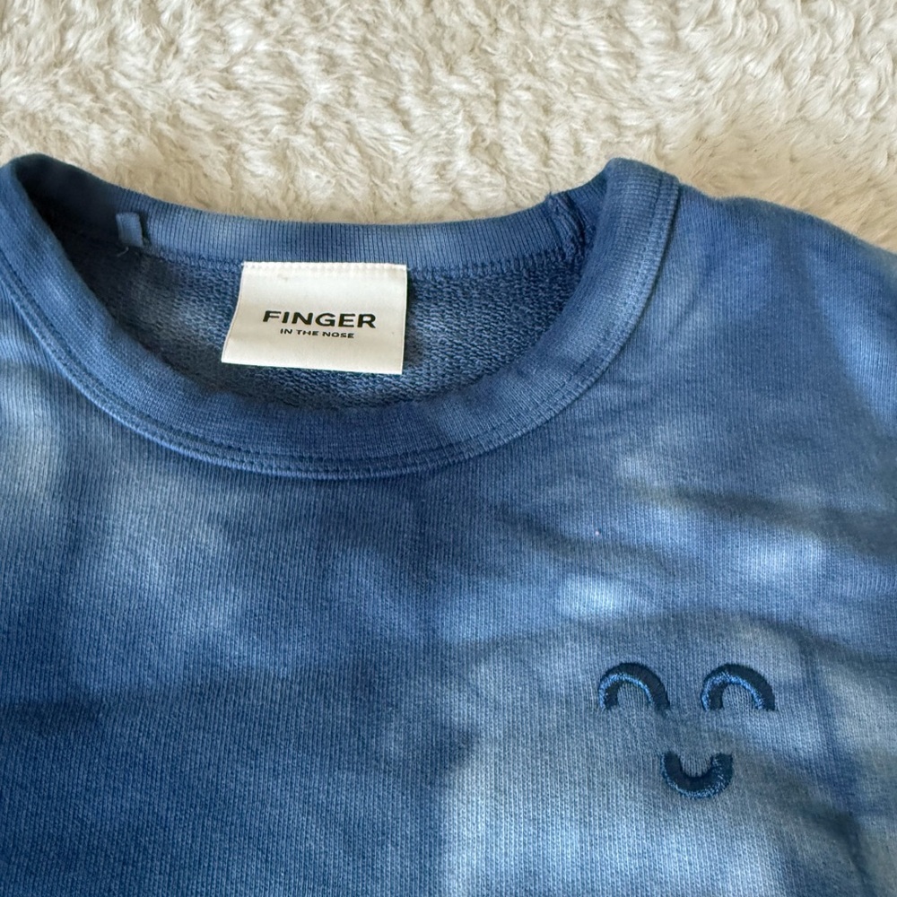 Finger In The Nose Indigo Sweatshirt - Picture 2 of 5